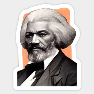 American Writer Frederick Douglass illustration Sticker